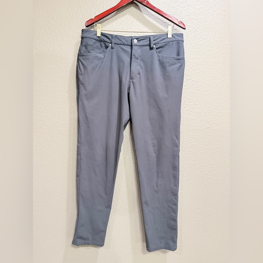 Lululemon ABC Slim-Fit Pant Warpstreme Asphalt Grey Size 34 - Picture 3 of 11